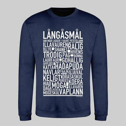 Långåsmål Dialekt Text Sweatshirt