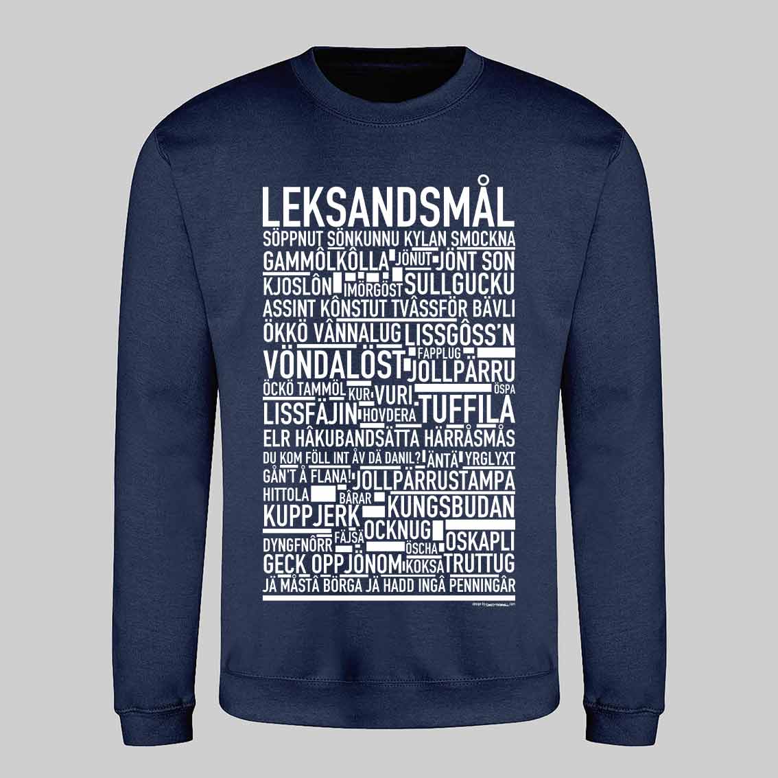 Leksandsmål Dialekt Text Sweatshirt