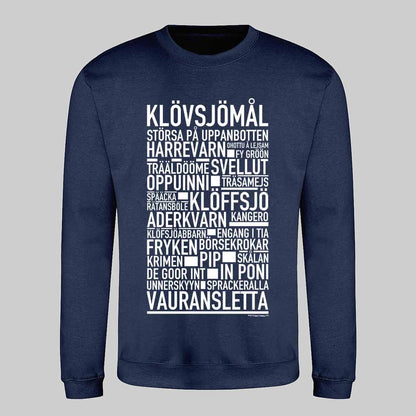Klövsjömål Dialekt Text Sweatshirt