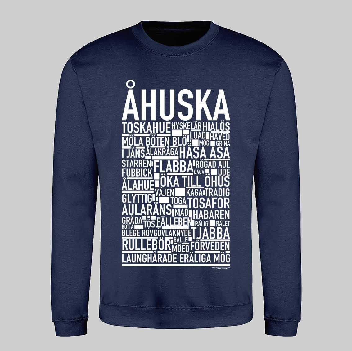 Åhuska Dialekt Text Sweatshirt