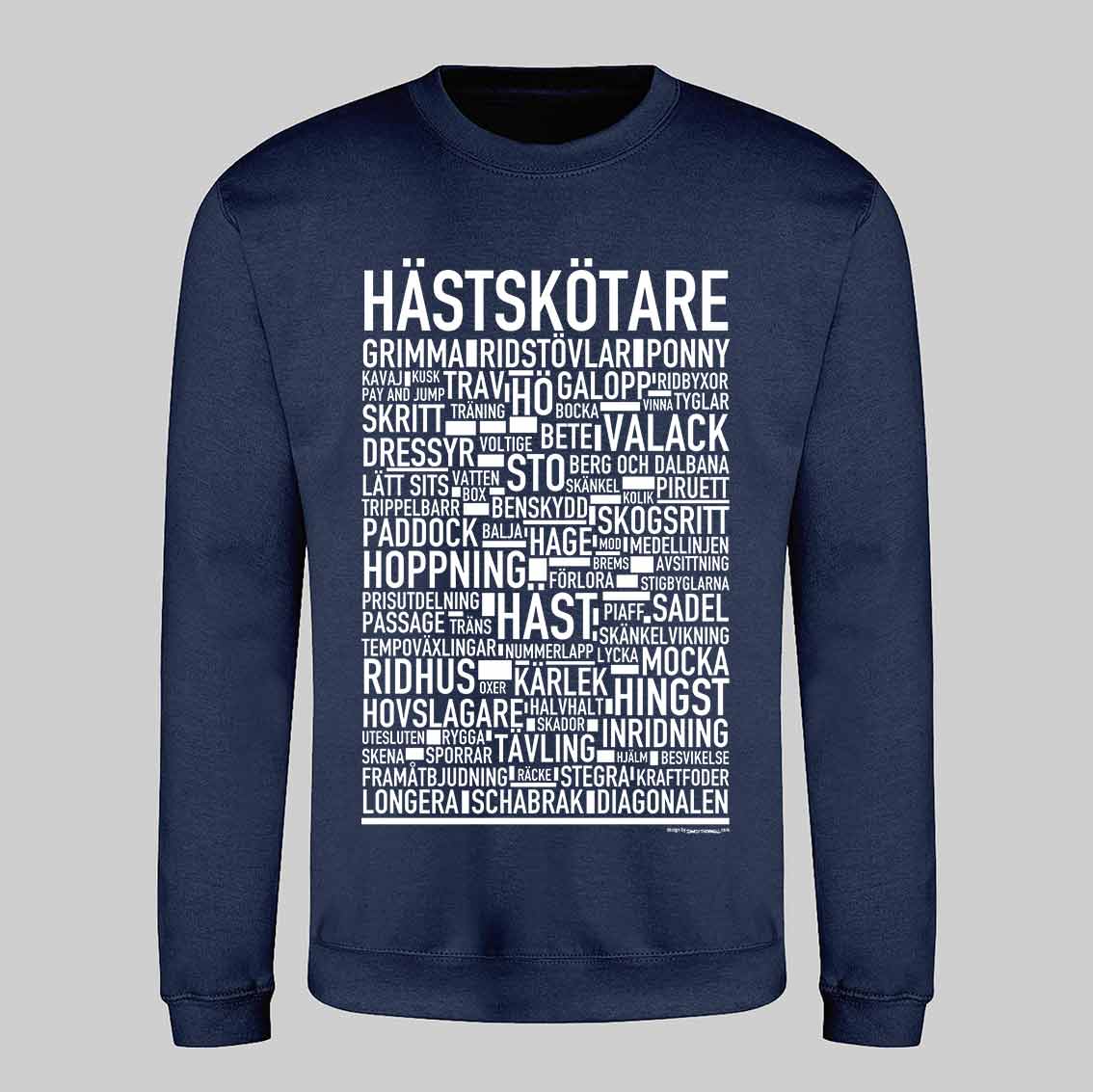 Hästskötare Text Sweatshirt