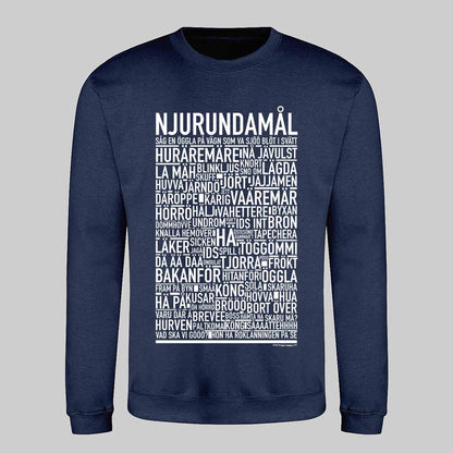 Njurundamål Dialekt Text Sweatshirt