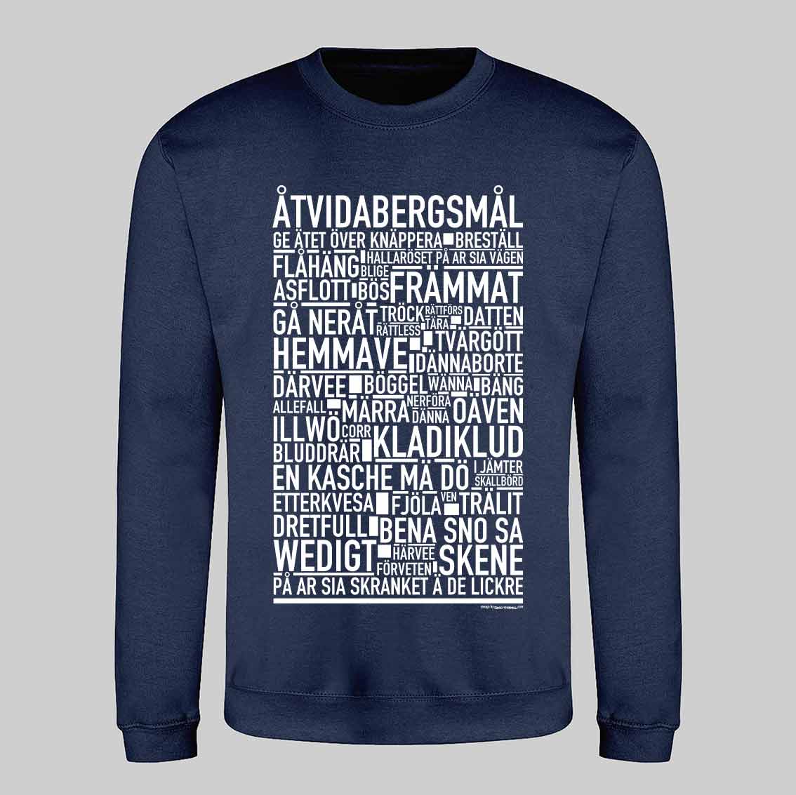 Åtvidabergsmål Dialekt Text Sweatshirt
