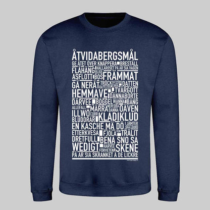 Åtvidabergsmål Dialekt Text Sweatshirt