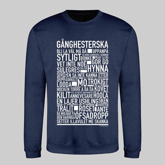 Gånghesterska Dialekt Text Sweatshirt