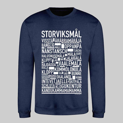 Storviksmål Dialekt Text Sweatshirt