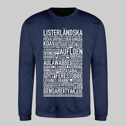 Listerländska Dialekt Text Sweatshirt