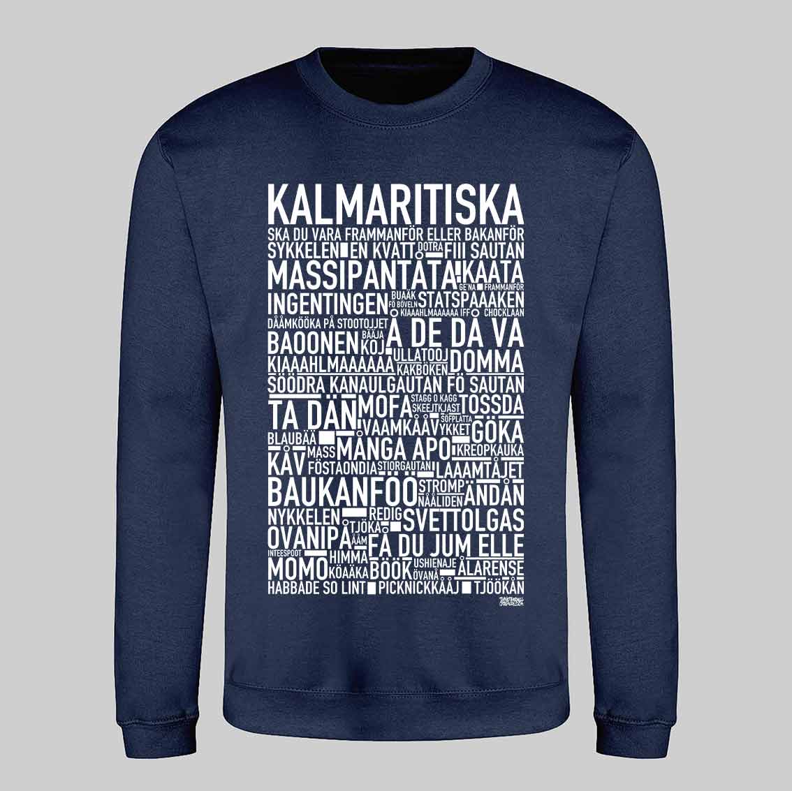 Kalmaritiska Dialekt Text Sweatshirt