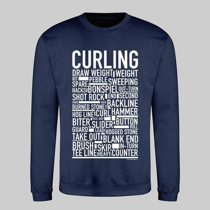Curling Text Sweatshirt