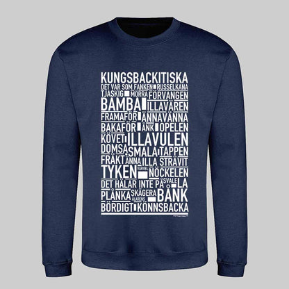 Kungsbackitiska Dialekt Text Sweatshirt