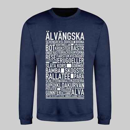 Älvängska Dialekt Text Sweatshirt