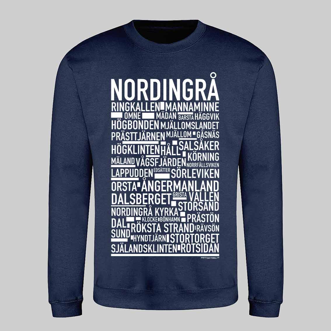 Nordingrå Text Sweatshirt