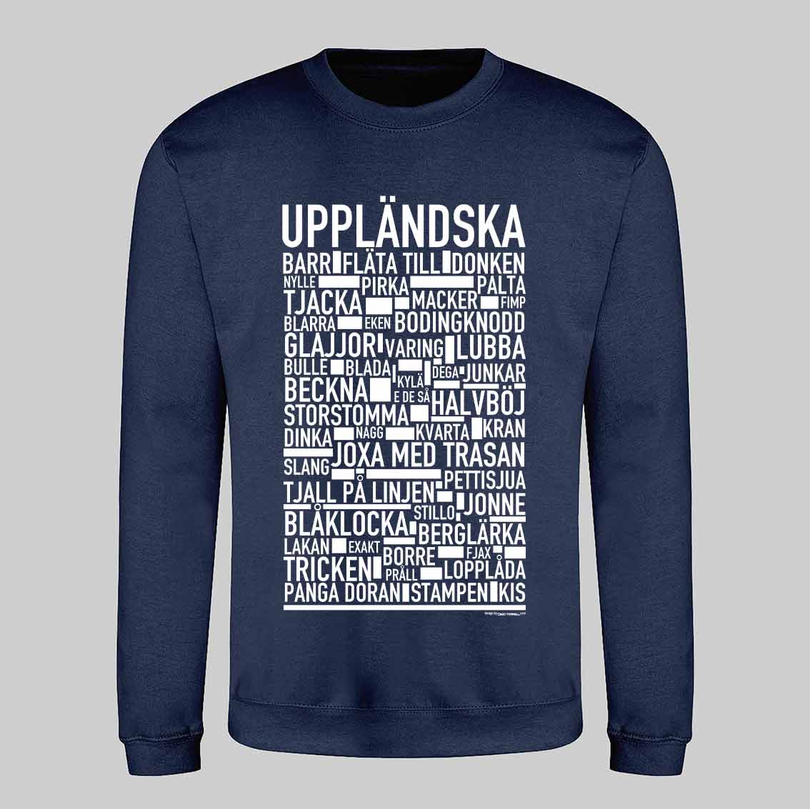 Uppländska Dialekt Text Sweatshirt