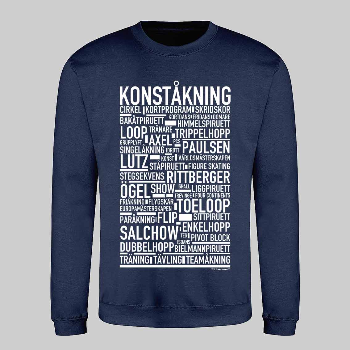 Konståkning Text Sweatshirt