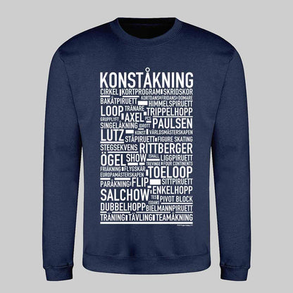 Konståkning Text Sweatshirt