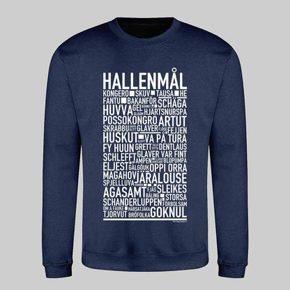 Hallenmål Dialekt Text Sweatshirt