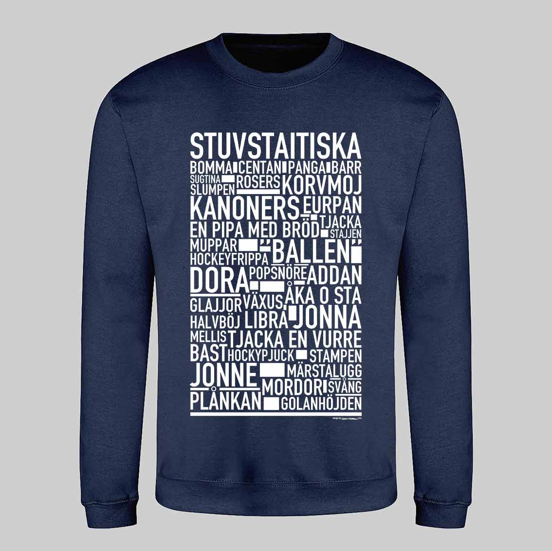 Stuvstaitiska Dialekt Text Sweatshirt