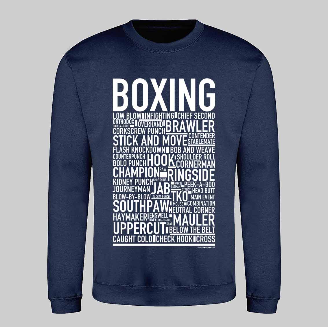 Boxing Text Sweatshirt