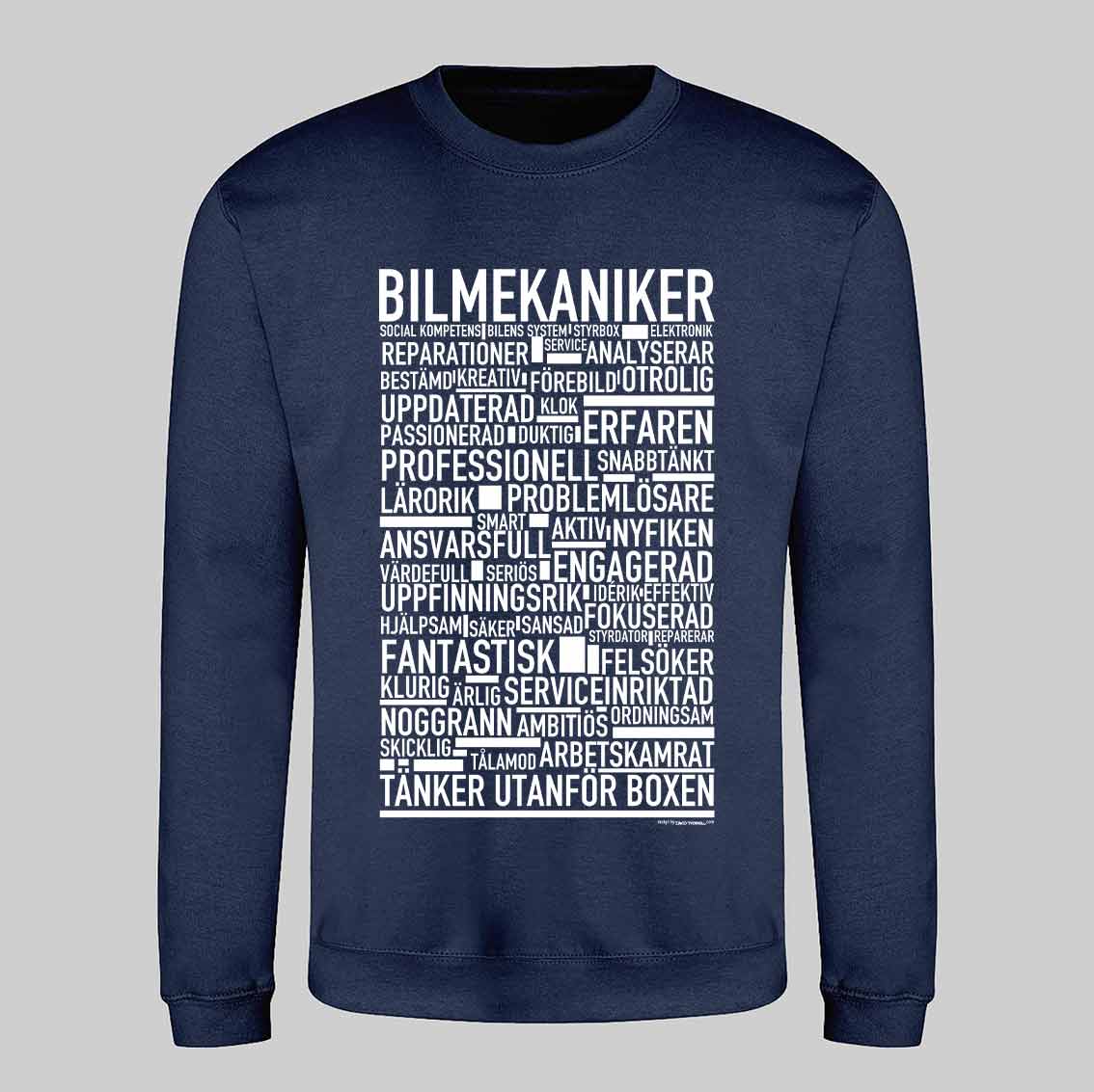 Bilmekaniker Text Sweatshirt