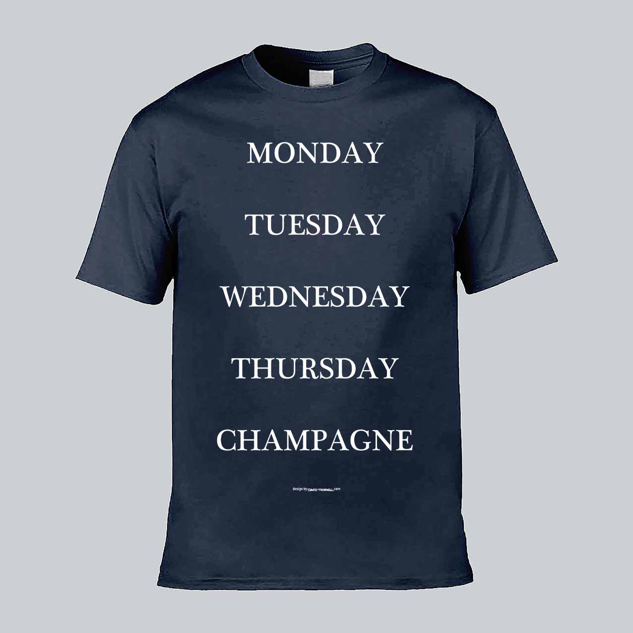 Weekdays Champagne Text T-shirt