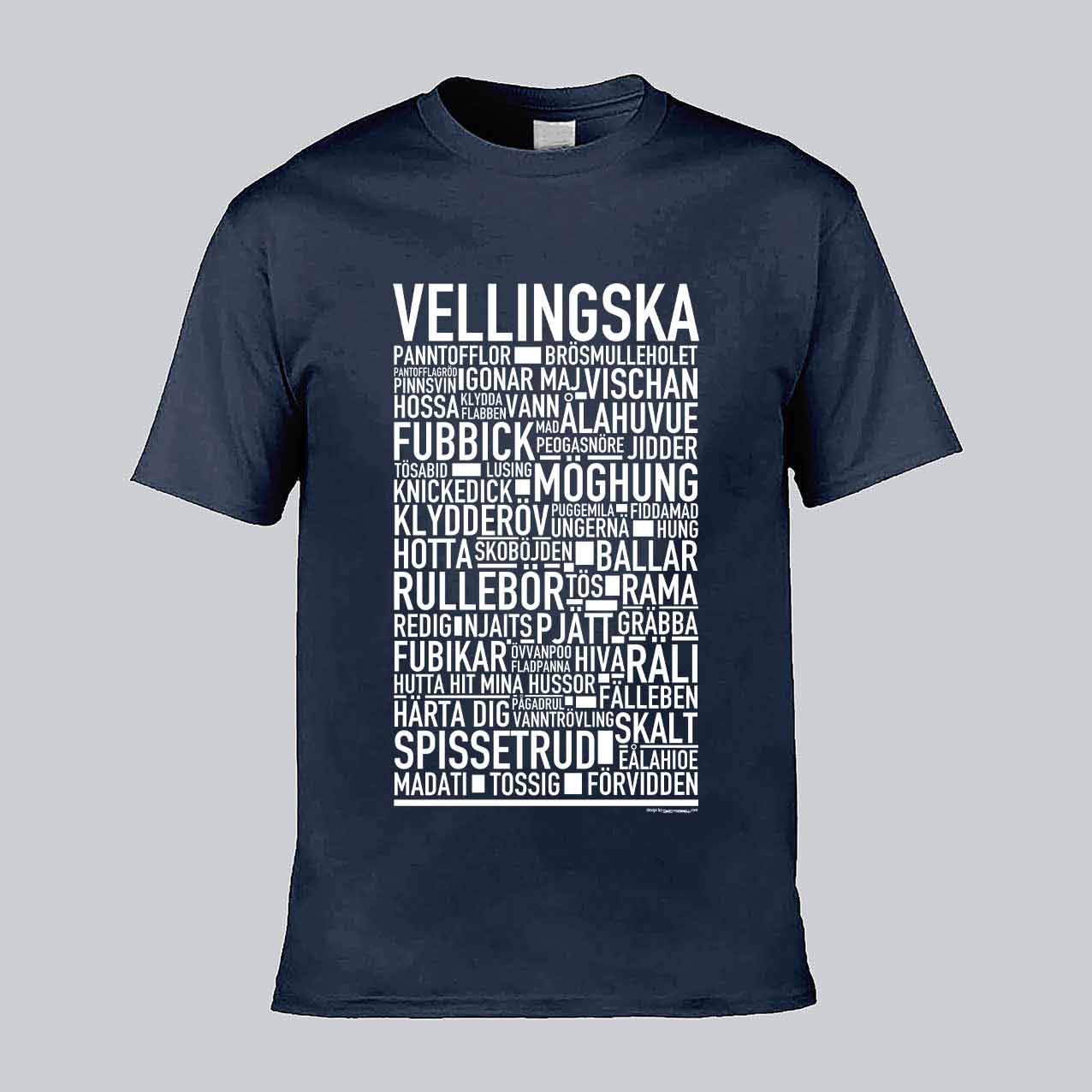 Vellingska Dialekt Text T-shirt