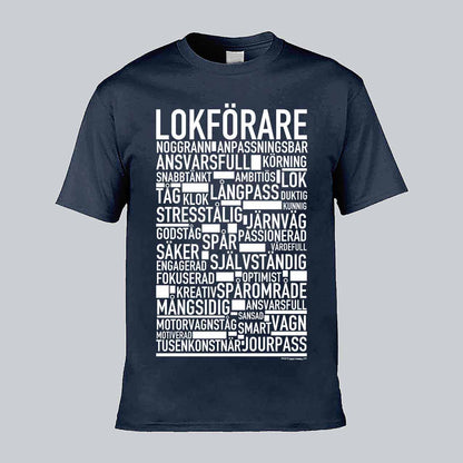 Lokförare Text T-shirt