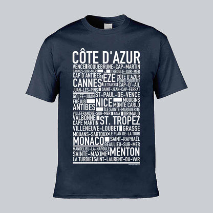 Côte d'Azur Text T-shirt
