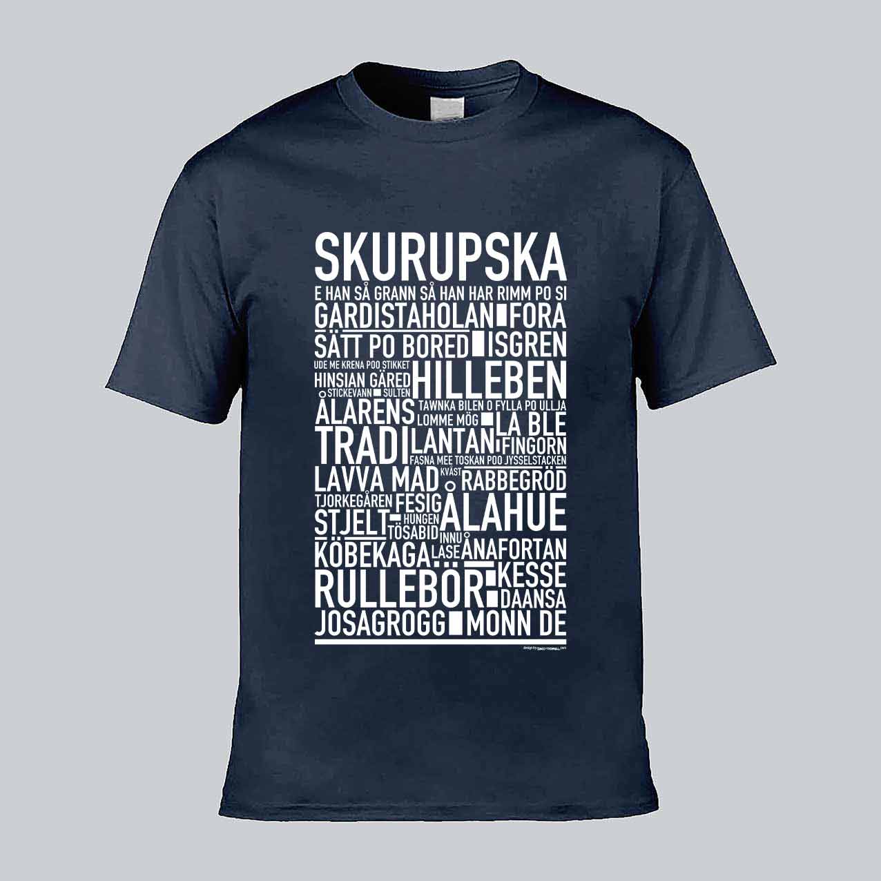 Skurupska Dialekt Text T-shirt
