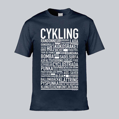 Cykling Text T-shirt