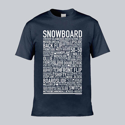 Snowboard Text T-shirt