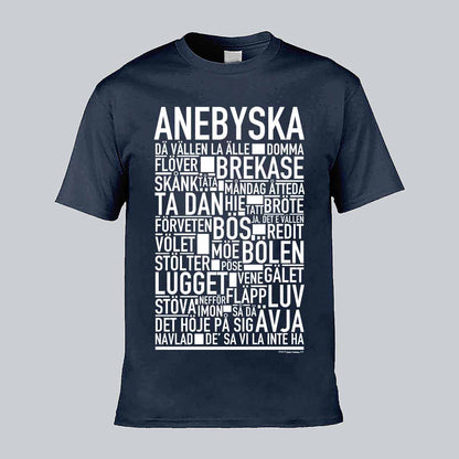 Anebyska Dialekt Text T-shirt