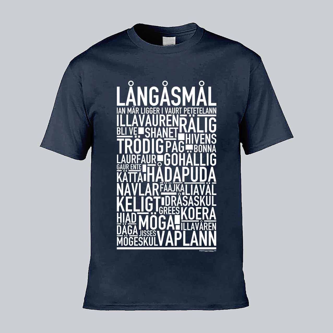 Långåsmål Dialekt Text T-shirt