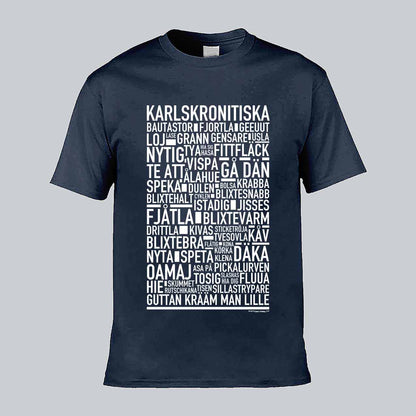 Karlskronitiska Dialekt Text T-shirt
