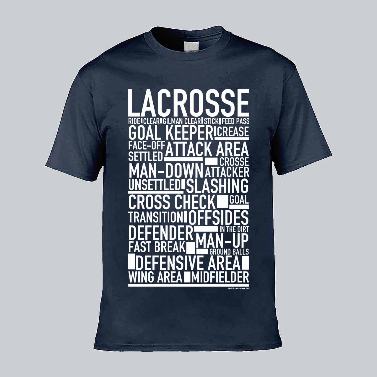 Lacrosse Text T-shirt