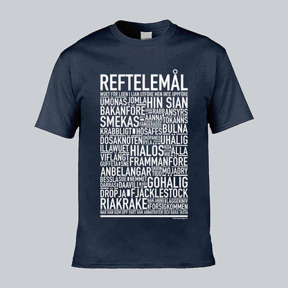 Reftlemål Dialekt Text T-shirt