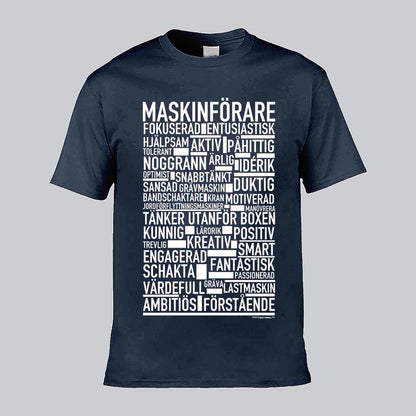 Maskinförare Text T-shirt