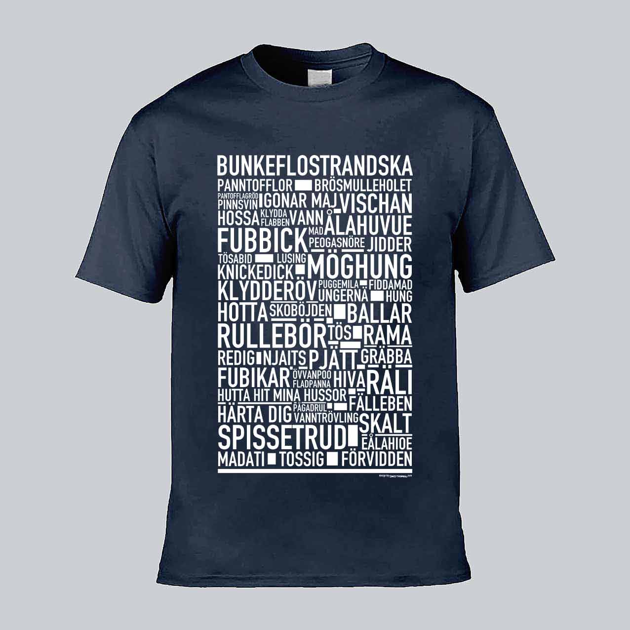Bunkeflostrandska Dialekt Text T-shirt