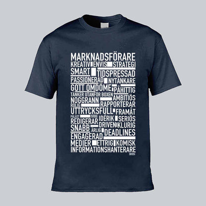 Marknadsförare Text T-shirt