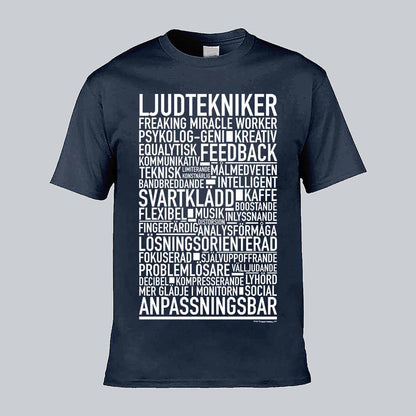 Ljudtekniker Text T-shirt