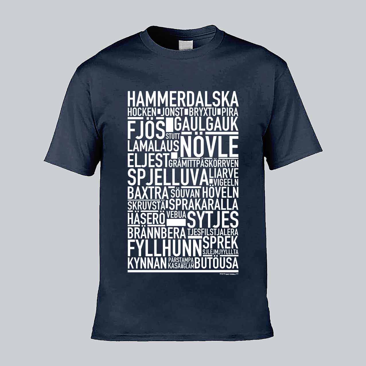 Hammerdalska Dialekt Text T-shirt