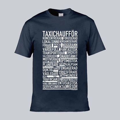 Taxichaufför Text T-shirt