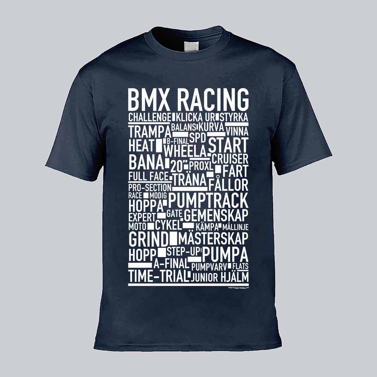 BMX Racing Text T-shirt