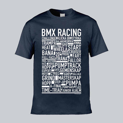 BMX Racing Text T-shirt