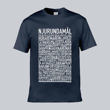 Njurundamål Dialekt Text T-shirt