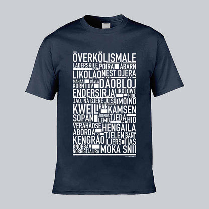 Överkölismale Dialekt Text T-shirt