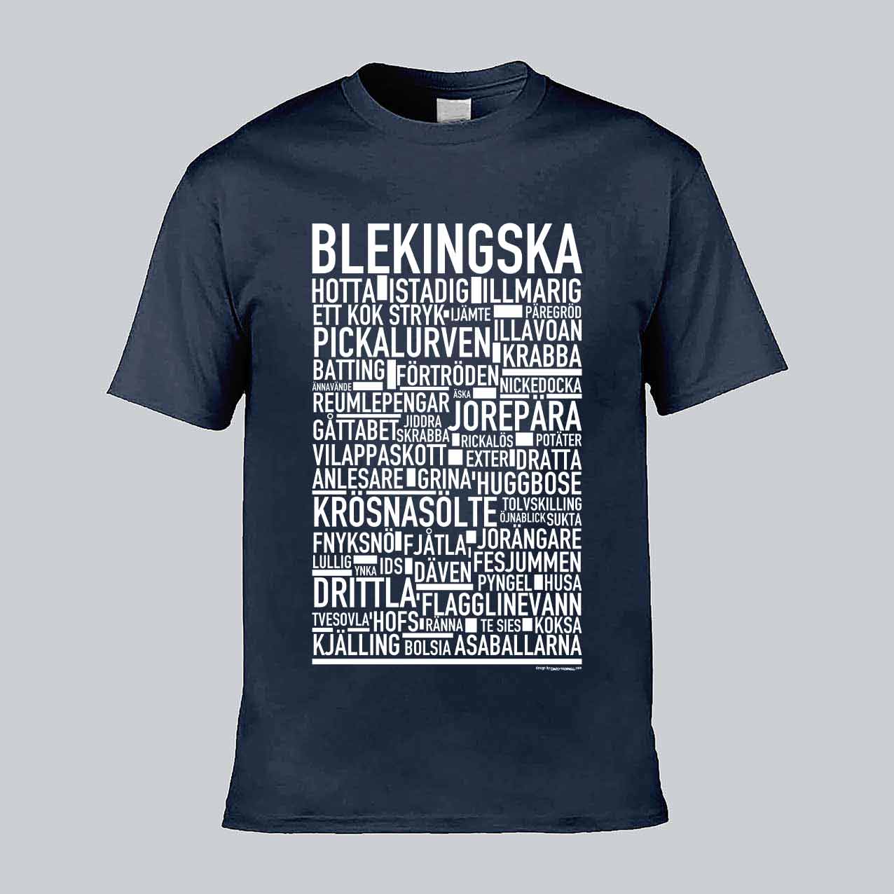 Blekingska Dialekt Text T-shirt