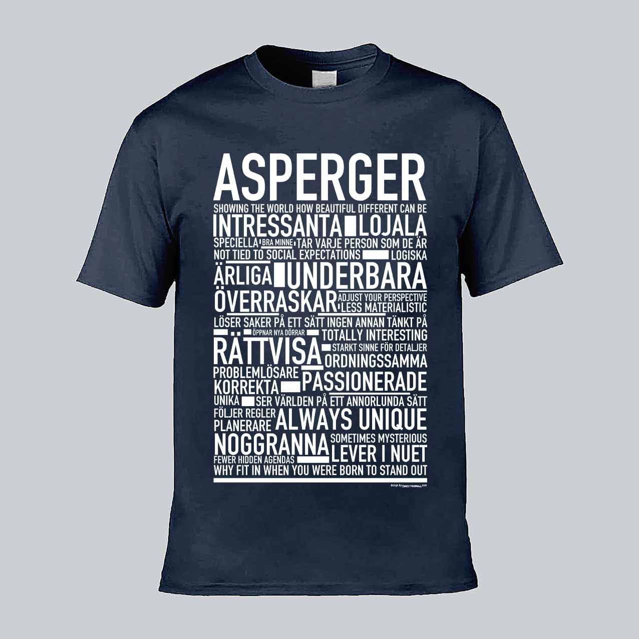 Asperger Text T-shirt