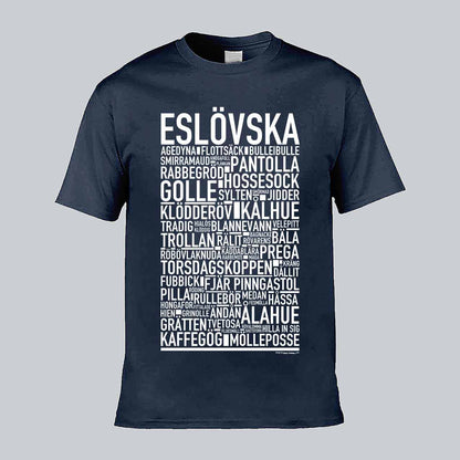 Eslövska Dialekt Text T-shirt