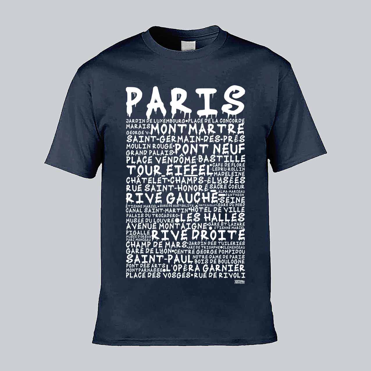 Paris Graffiti Text T-shirt