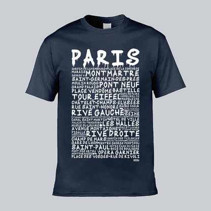 Paris Graffiti Text T-shirt